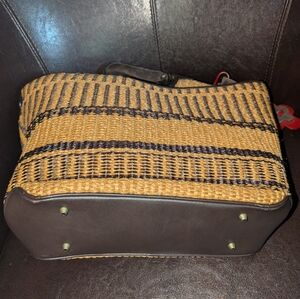 Maxx NewYork brown wicker pocketbook with tags